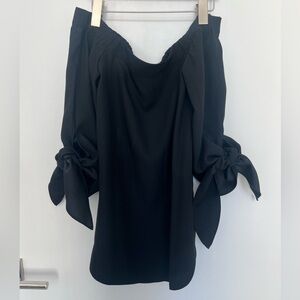 Club Monaco Off Shoulder Top - Black